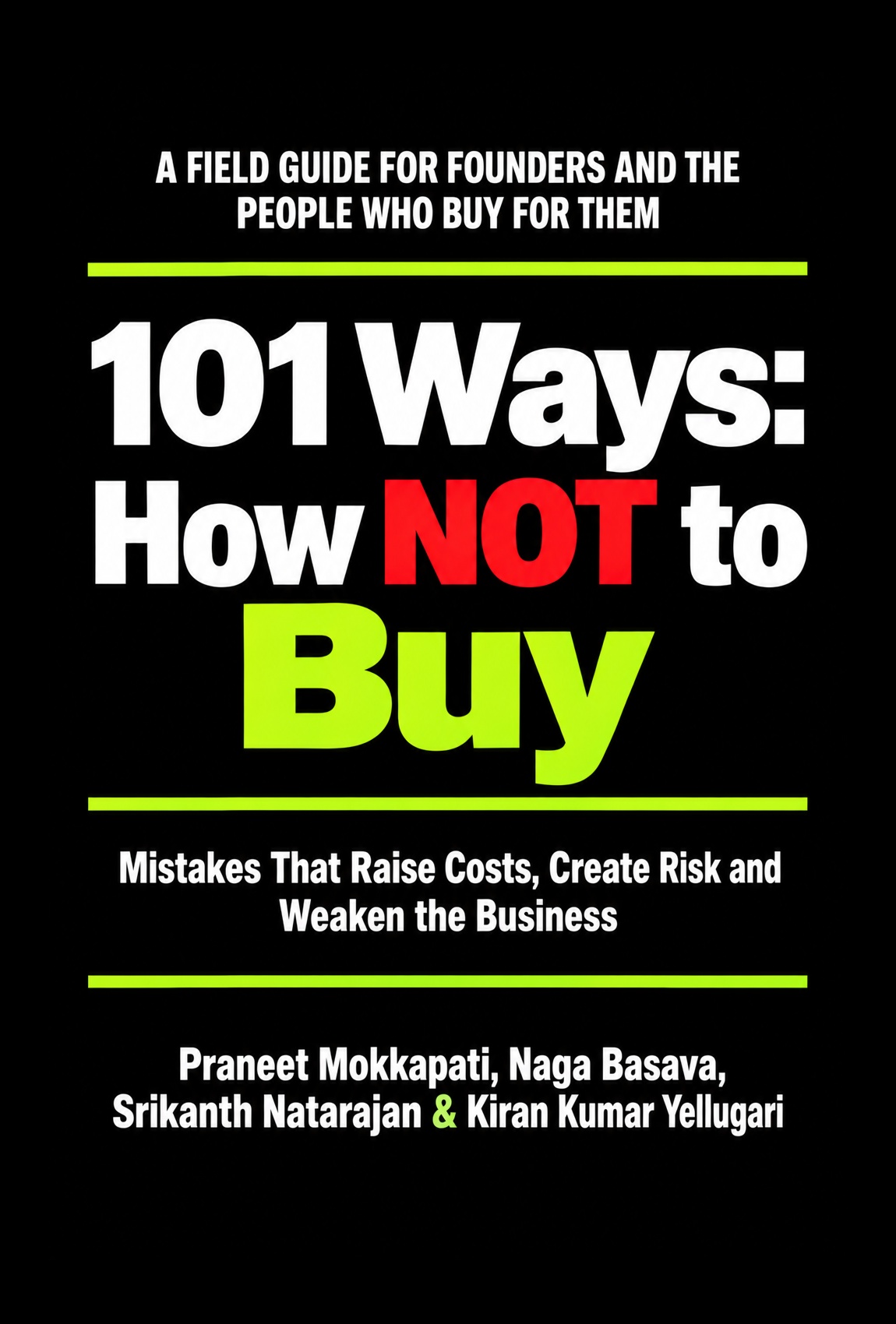 101 Ways: How NOT to Buy book cover